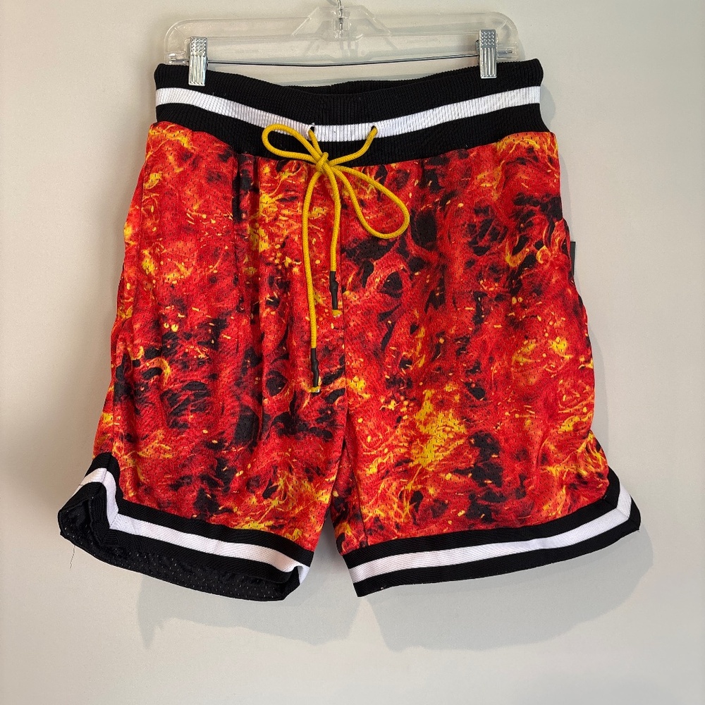Certified Reserve Orange Athletic Shorts Mens Large